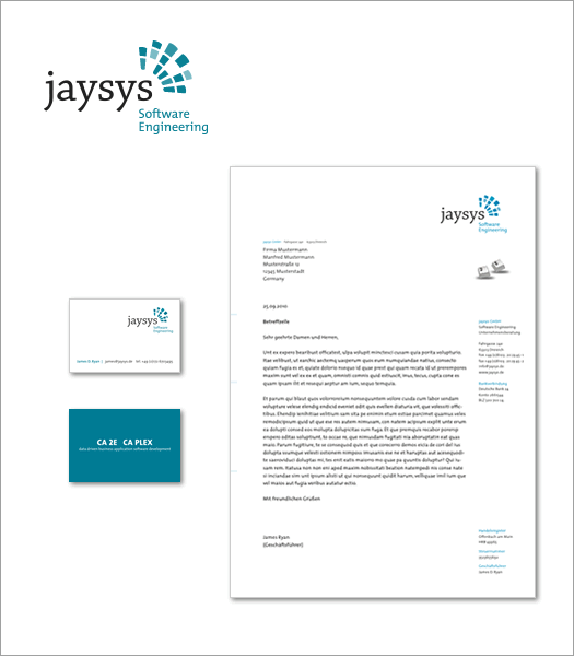 Corporate Design - Beispiel Fa. jaysys Software
