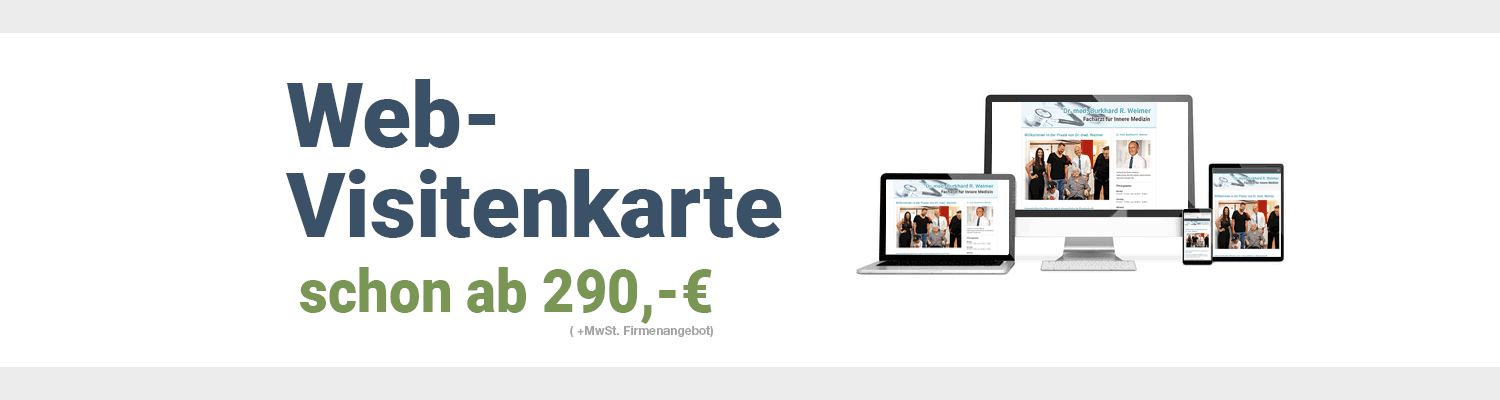 Webvisitenkarte - Webdesign - Werbeagentur exakt aus Darmstadt