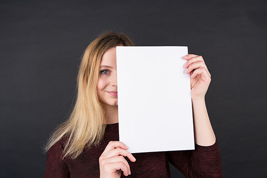 Frau beim Fotoschooting