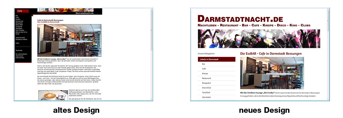 Redesign der Website Darmstadtnacht